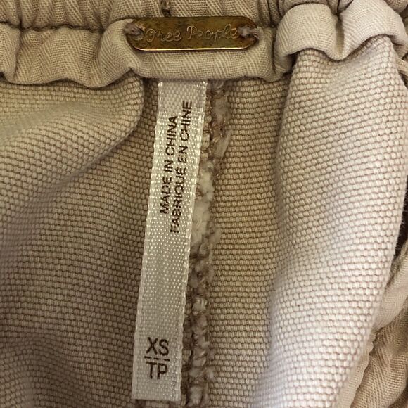 Free People Women’s Margate Paperbag Pants BlushPink Pleated Size XS - Picture 3 of 16